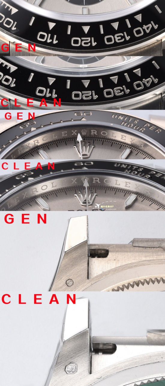 clean Factory c Factory 超A高仿复刻手表 Rolex  Cosmograph Daytona  Ditongna 新款4131 Movement 熊猫迪水泥灰m126500LN-0001，m126519ln-0006 wrist watch  / R810