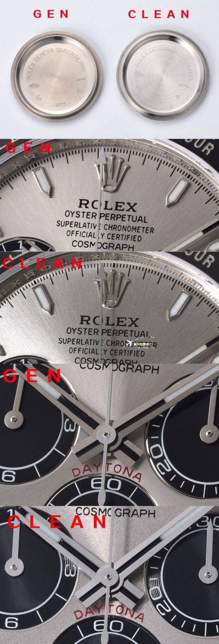 clean Factory c Factory 超A高仿复刻手表 Rolex  Cosmograph Daytona  Ditongna 新款4131 Movement 熊猫迪水泥灰m126500LN-0001，m126519ln-0006 wrist watch  / R810
