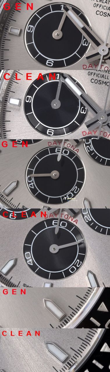 clean Factory c Factory 超A高仿复刻手表 Rolex  Cosmograph Daytona  Ditongna 新款4131 Movement 熊猫迪水泥灰m126500LN-0001，m126519ln-0006 wrist watch  / R810