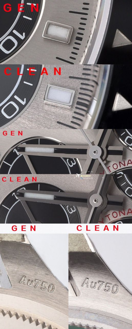 clean Factory c Factory 超A高仿复刻手表 Rolex  Cosmograph Daytona  Ditongna 新款4131 Movement 熊猫迪水泥灰m126500LN-0001，m126519ln-0006 wrist watch  / R810