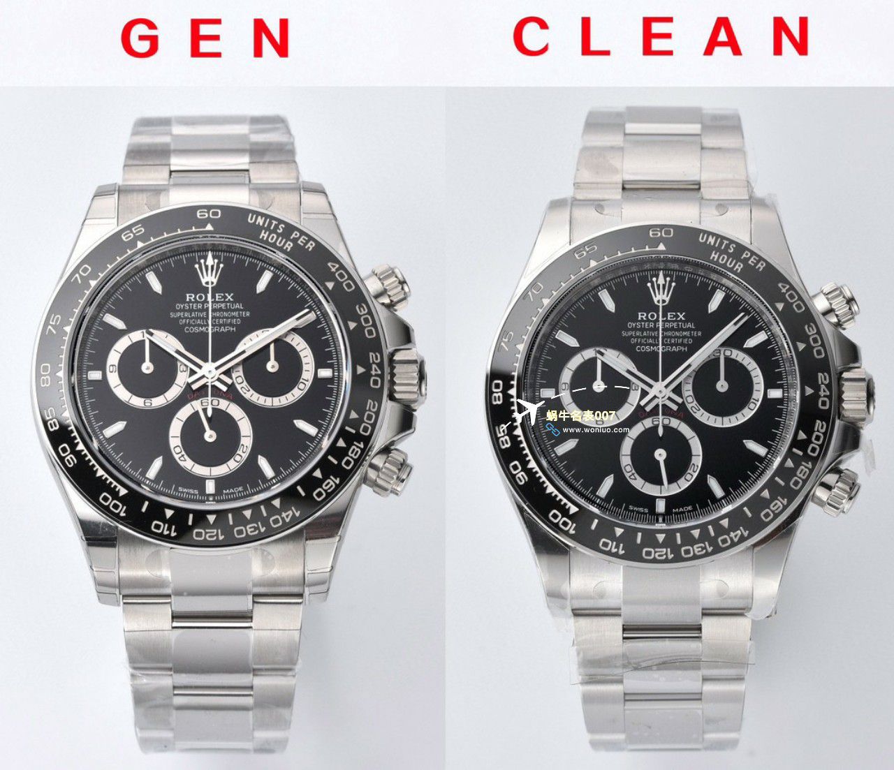 clean Factory c Factory 超A高仿复刻手表 Rolex  Cosmograph Daytona  Ditongna 新款4131 Movement 熊猫迪水泥灰m126500LN-0001，m126519ln-0006 wrist watch  / R810