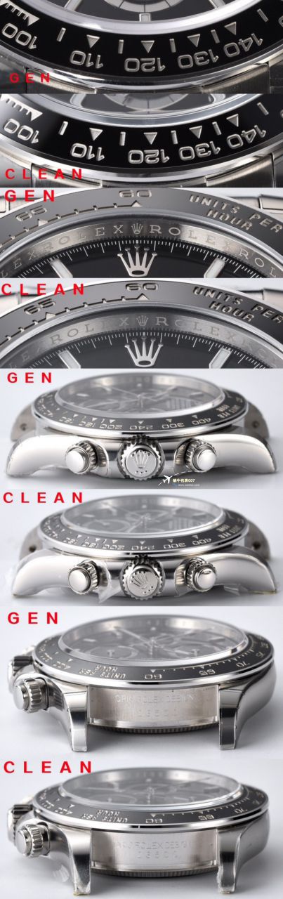 clean Factory c Factory 超A高仿复刻手表 Rolex  Cosmograph Daytona  Ditongna 新款4131 Movement 熊猫迪水泥灰m126500LN-0001，m126519ln-0006 wrist watch  / R810