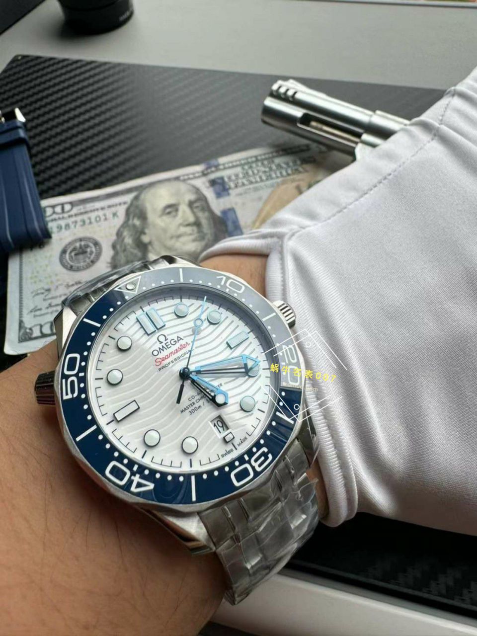VS Factory 新款OMEGA Seamaster 300白面蓝针一比一高仿手表522.30.42.20.04.001 wrist watch (东京2020奥运款) / M797