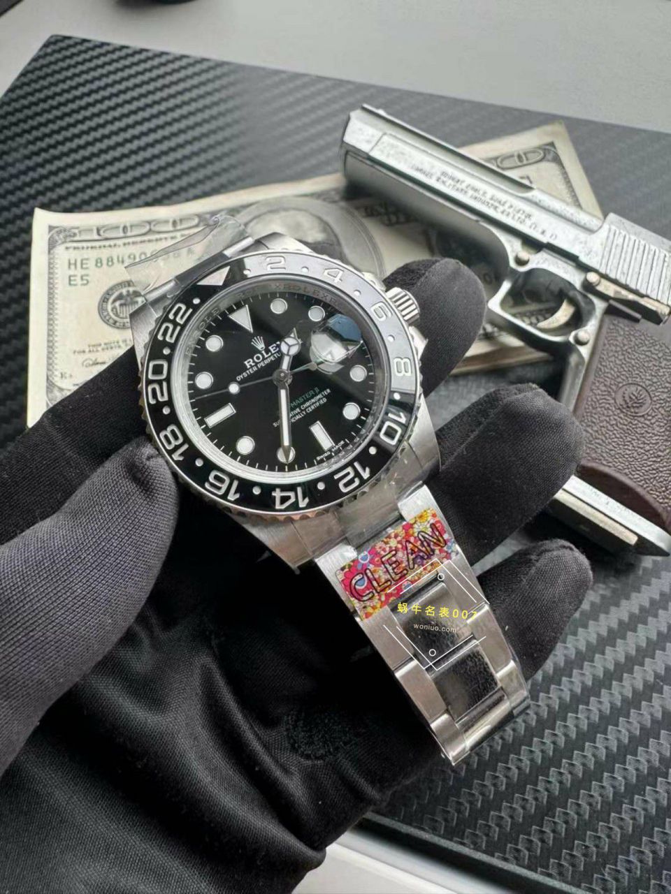 clean Factory  top 复刻高仿手表 Rolex  GMT MASTER II系列116710LN-0001 wrist watch (绿针) / R812