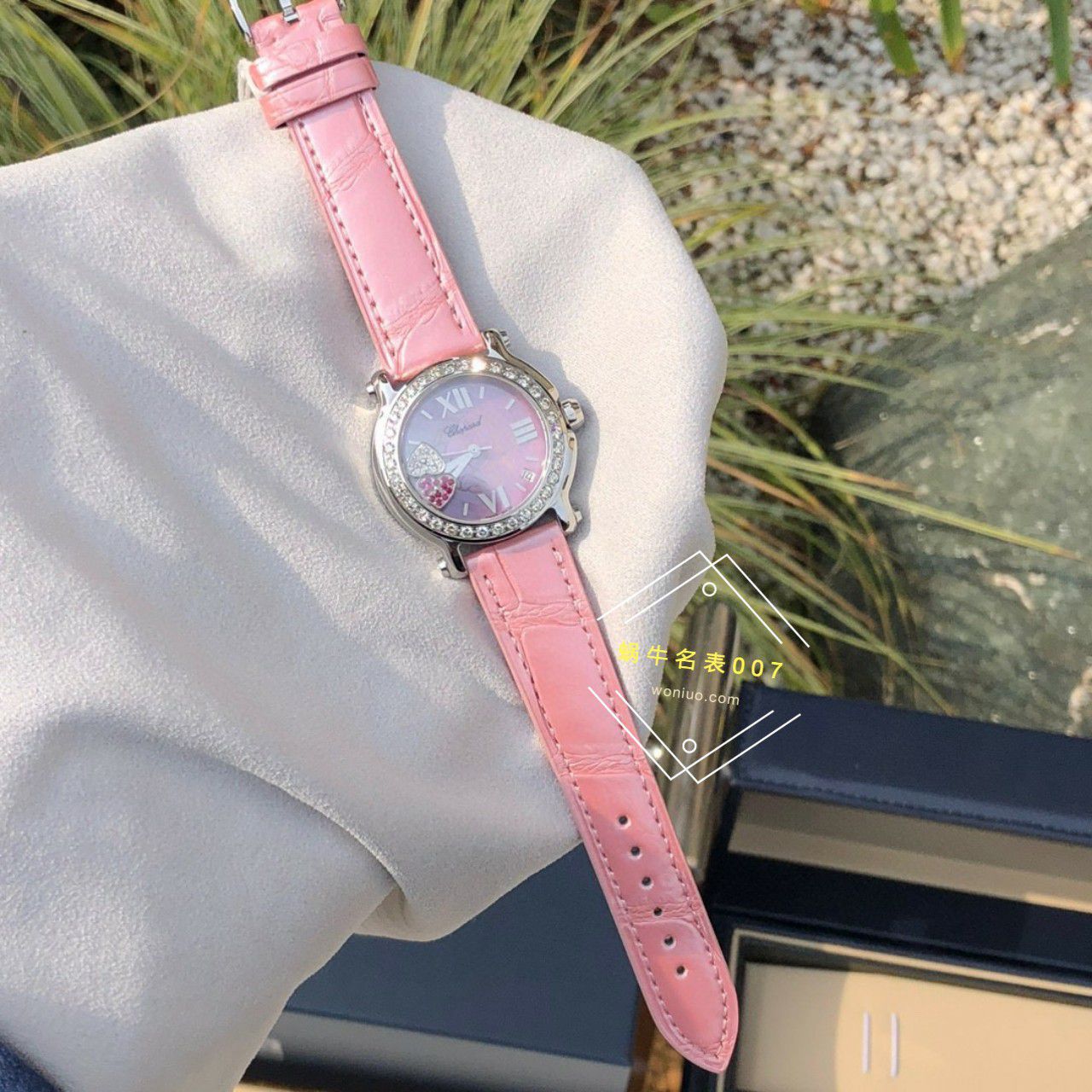 高端 copy customized 真钻 Chopard HAPPY SPORT系列女表278475-2002和278475-3004原单 wrist watch  / XB087