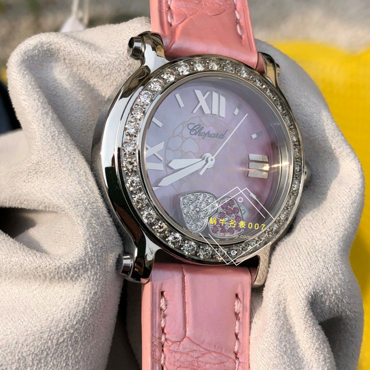高端 copy customized 真钻 Chopard HAPPY SPORT系列女表278475-2002和278475-3004原单 wrist watch  / XB087