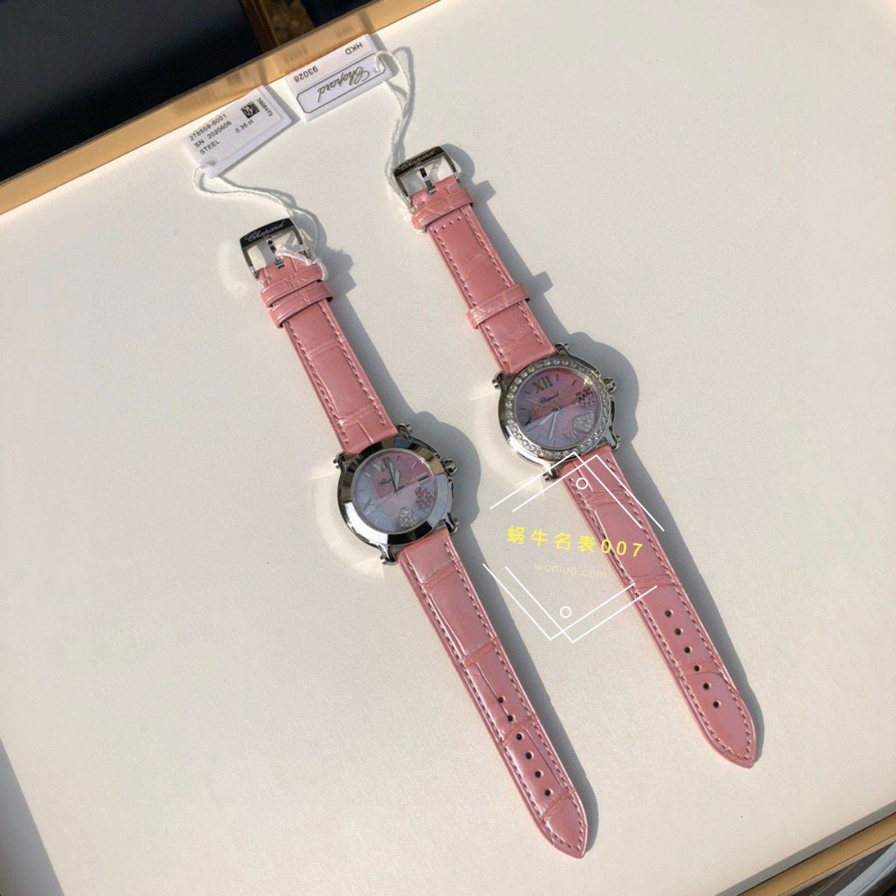 高端 copy customized 真钻 Chopard HAPPY SPORT系列女表278475-2002和278475-3004原单 wrist watch  / XB087