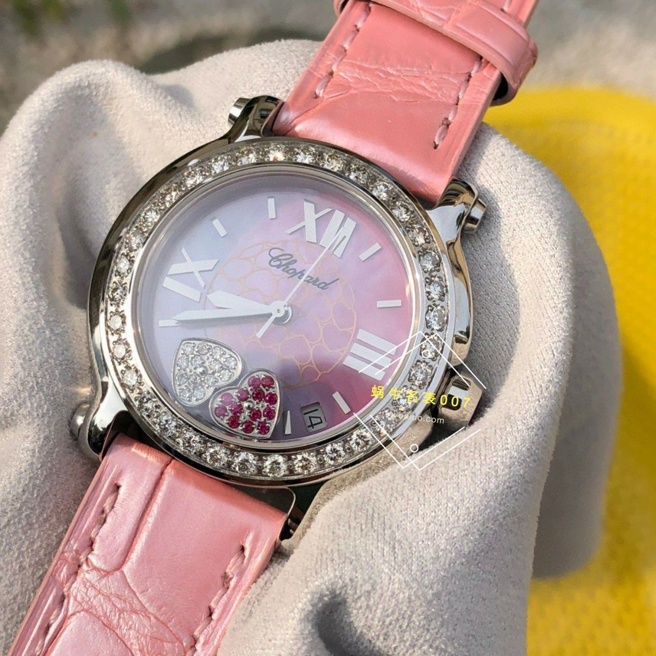 高端 copy customized 真钻 Chopard HAPPY SPORT系列女表278475-2002和278475-3004原单 wrist watch  / XB087