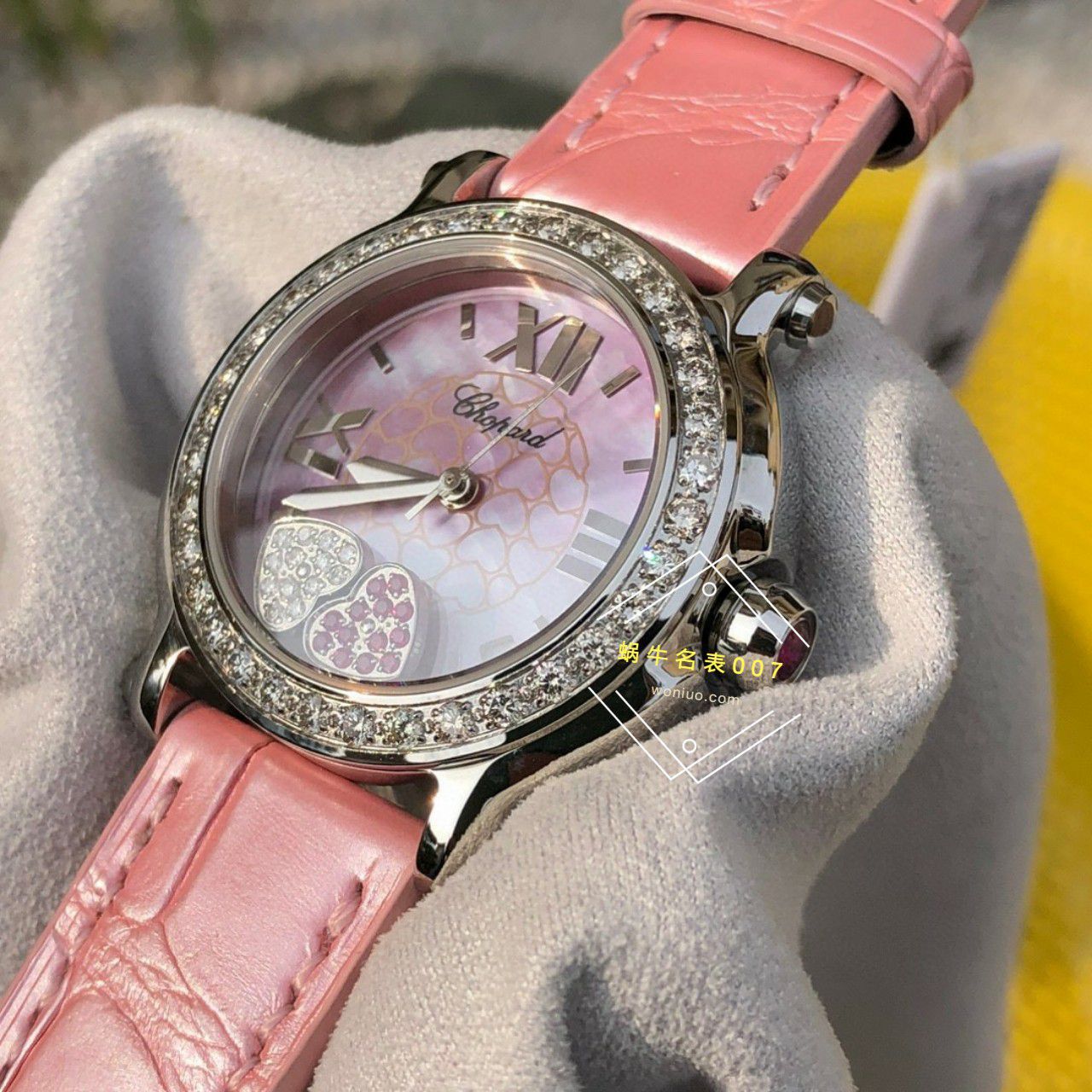 高端 copy customized 真钻 Chopard HAPPY SPORT系列女表278475-2002和278475-3004原单 wrist watch  / XB087