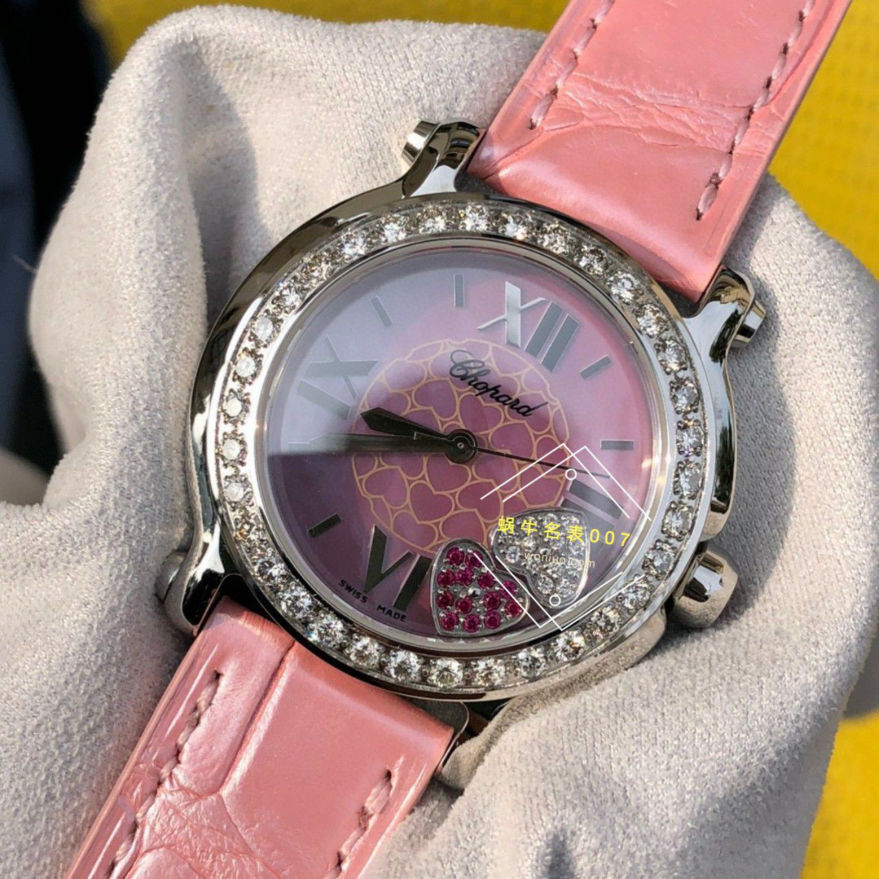 高端 copy customized 真钻 Chopard HAPPY SPORT系列女表278475-2002和278475-3004原单 wrist watch  / XB087