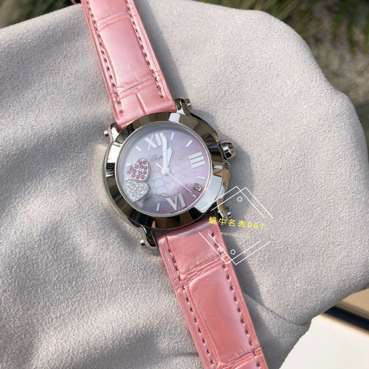 高端 copy customized 真钻 Chopard HAPPY SPORT系列女表278475-2002和278475-3004原单 wrist watch  / XB087