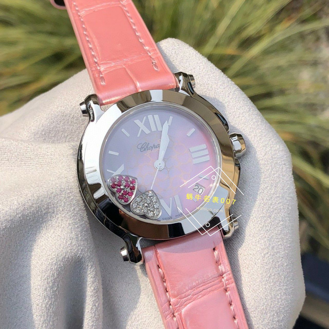 高端 copy customized 真钻 Chopard HAPPY SPORT系列女表278475-2002和278475-3004原单 wrist watch  / XB087