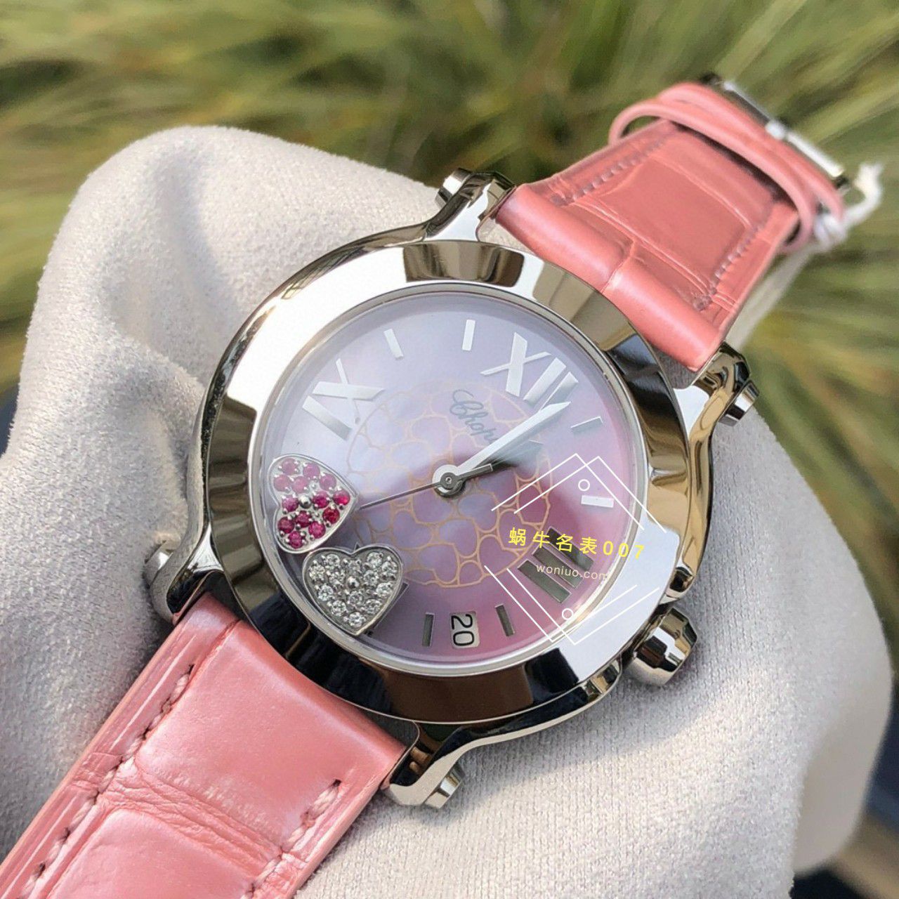 高端 copy customized 真钻 Chopard HAPPY SPORT系列女表278475-2002和278475-3004原单 wrist watch  / XB087