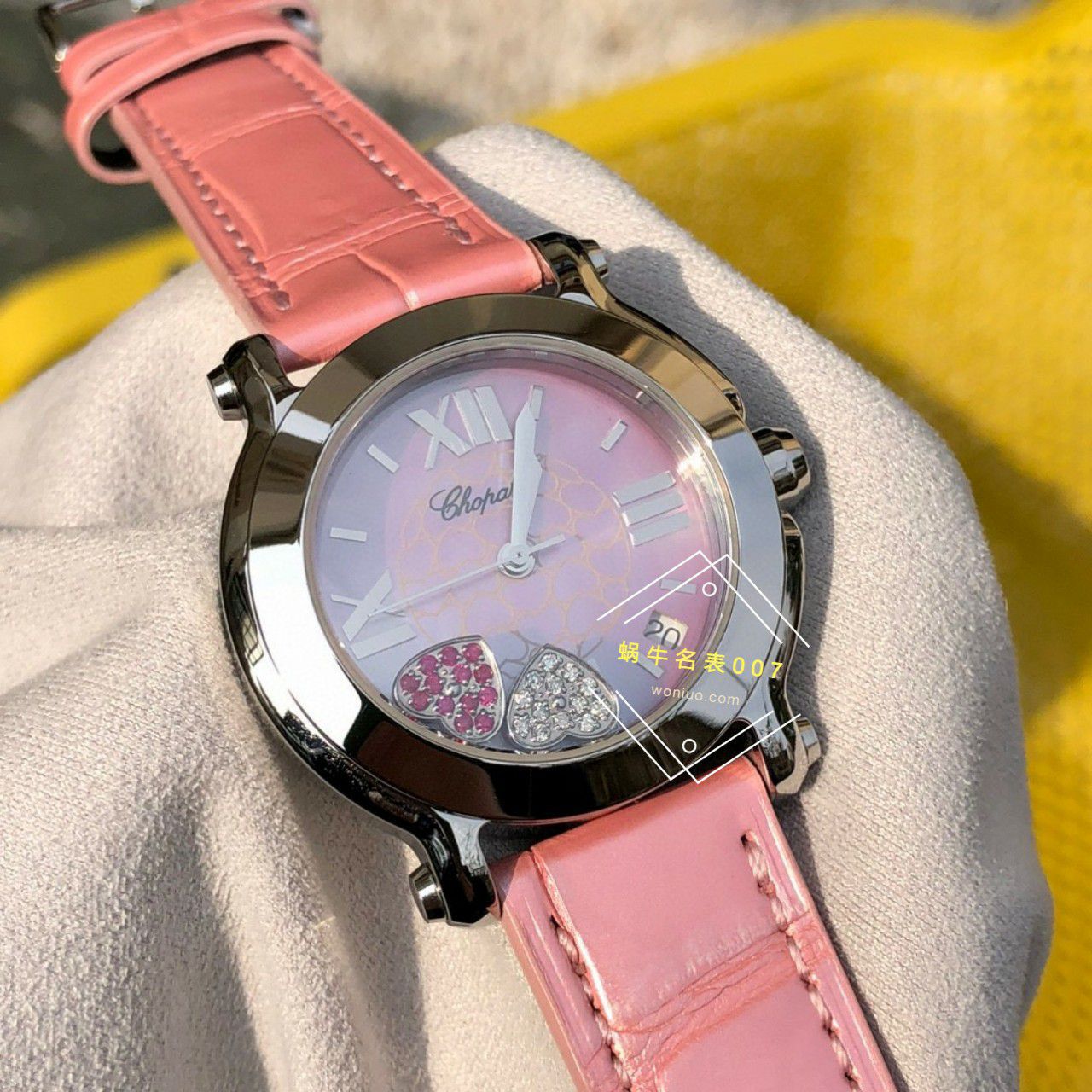 高端 copy customized 真钻 Chopard HAPPY SPORT系列女表278475-2002和278475-3004原单 wrist watch  / XB087