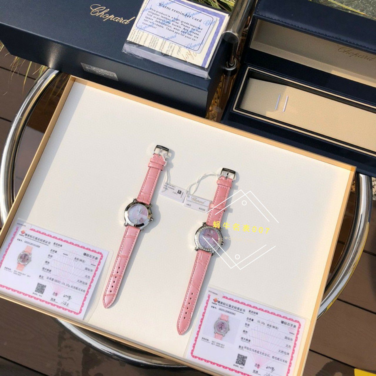 高端 copy customized 真钻 Chopard HAPPY SPORT系列女表278475-2002和278475-3004原单 wrist watch  / XB087