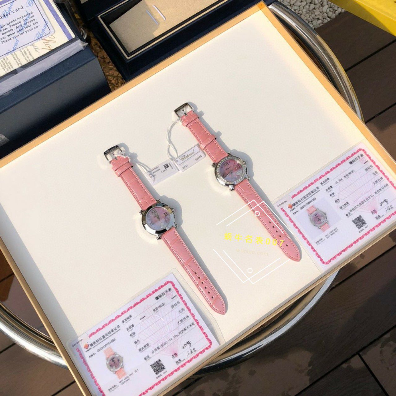 高端 copy customized 真钻 Chopard HAPPY SPORT系列女表278475-2002和278475-3004原单 wrist watch  / XB087