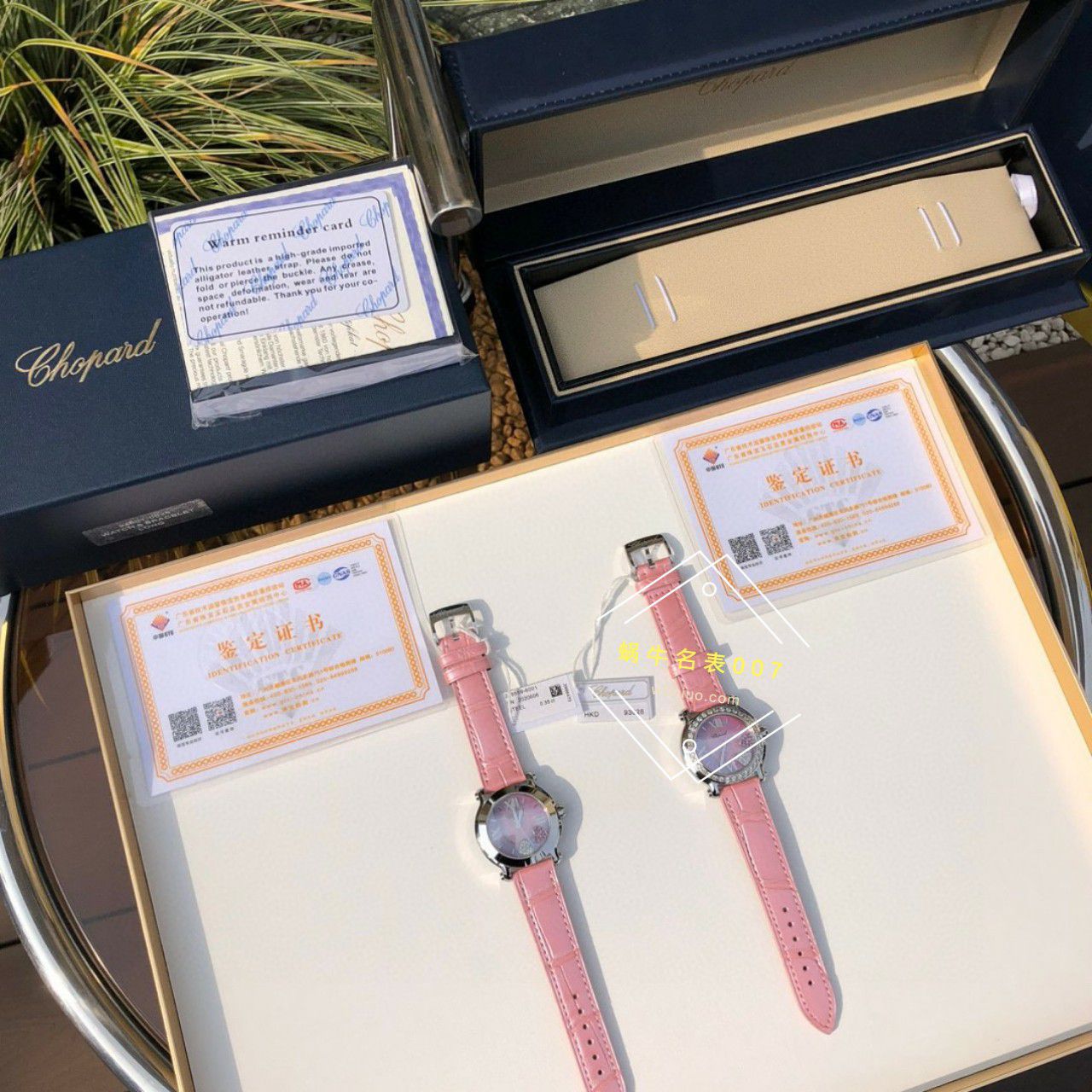 高端 copy customized 真钻 Chopard HAPPY SPORT系列女表278475-2002和278475-3004原单 wrist watch  / XB087