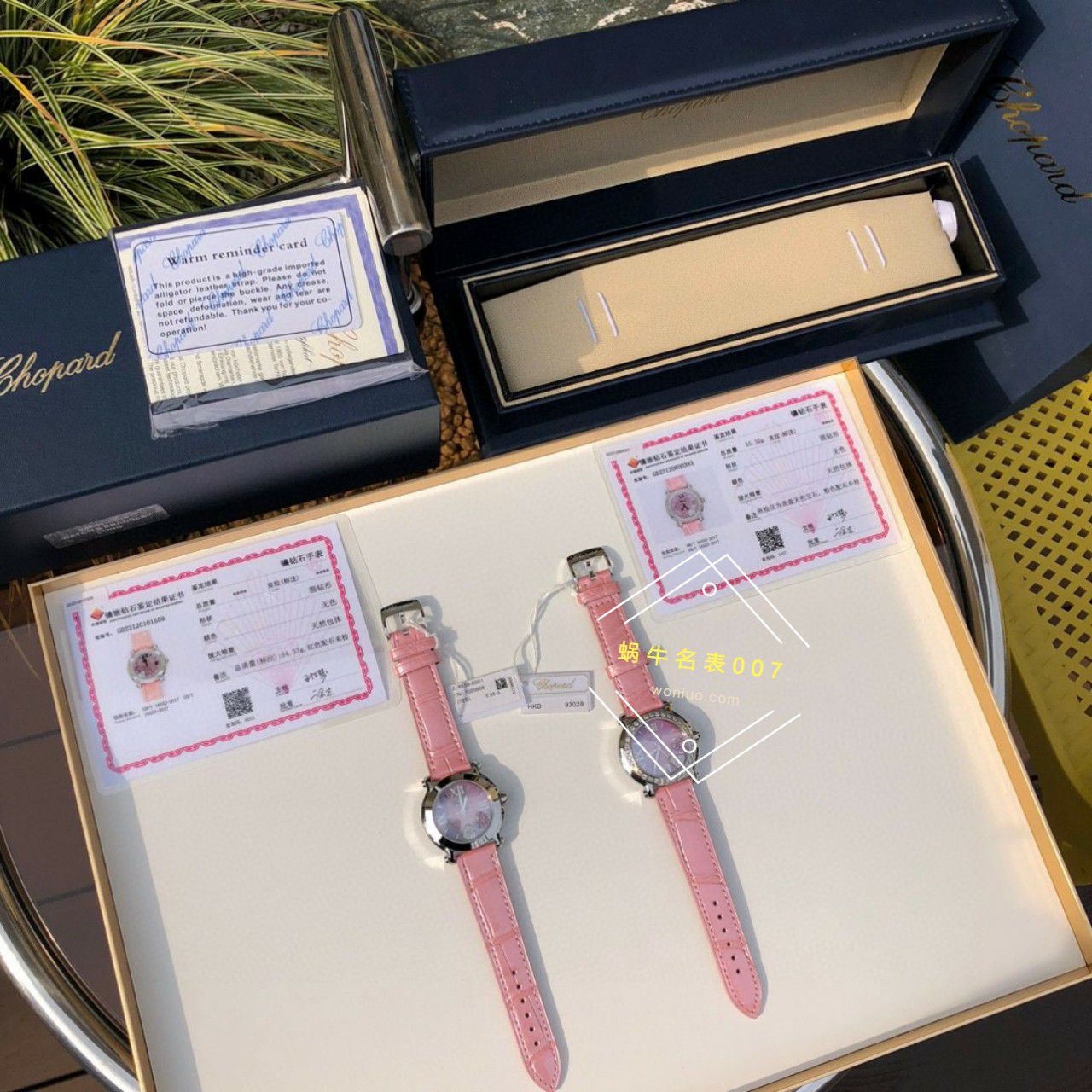 高端 copy customized 真钻 Chopard HAPPY SPORT系列女表278475-2002和278475-3004原单 wrist watch  / XB087