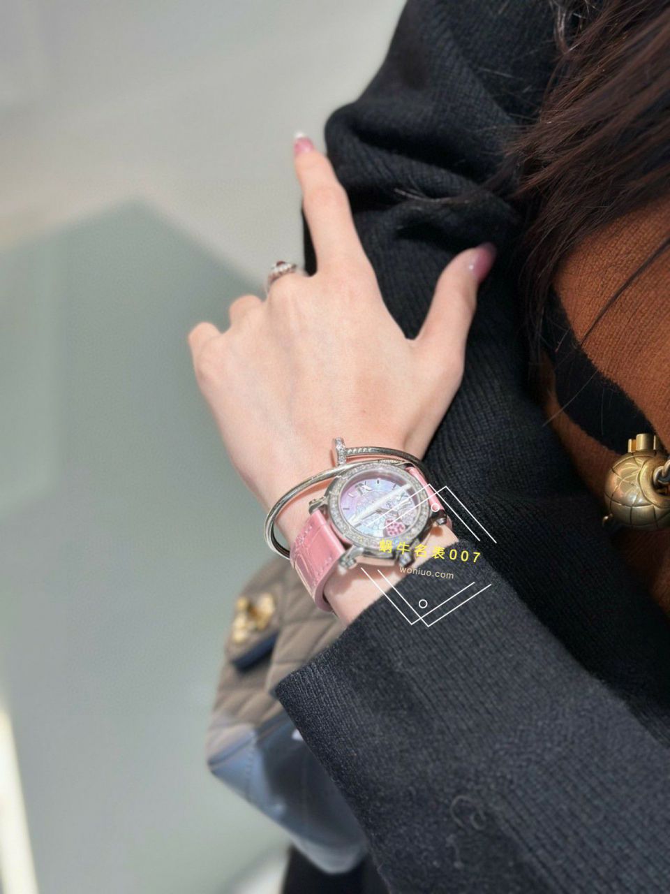高端 copy customized 真钻 Chopard HAPPY SPORT系列女表278475-2002和278475-3004原单 wrist watch  / XB087