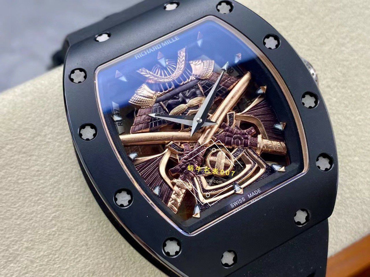 YS Factory  top 复刻高仿 RICHARD MILLE RM47黑武士一体机真 Tourbillon 手表 / YSRM47