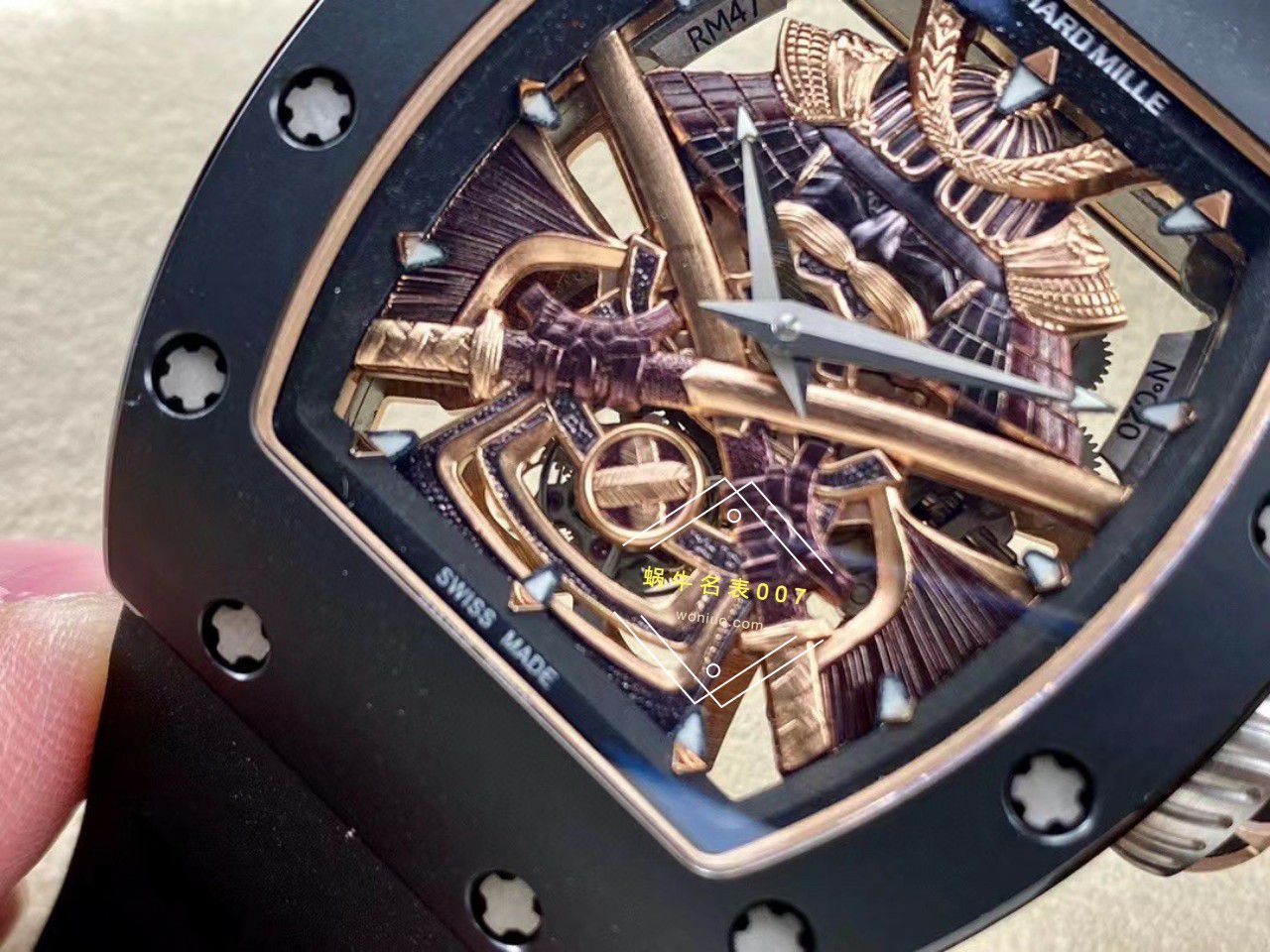 YS Factory  top 复刻高仿 RICHARD MILLE RM47黑武士一体机真 Tourbillon 手表 / YSRM47