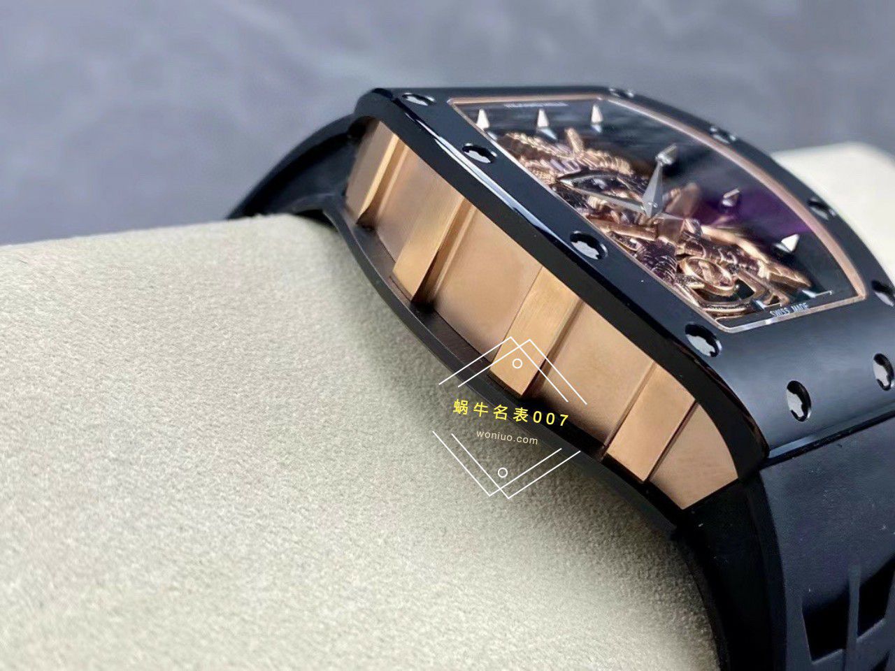 YS Factory  top 复刻高仿 RICHARD MILLE RM47黑武士一体机真 Tourbillon 手表 / YSRM47