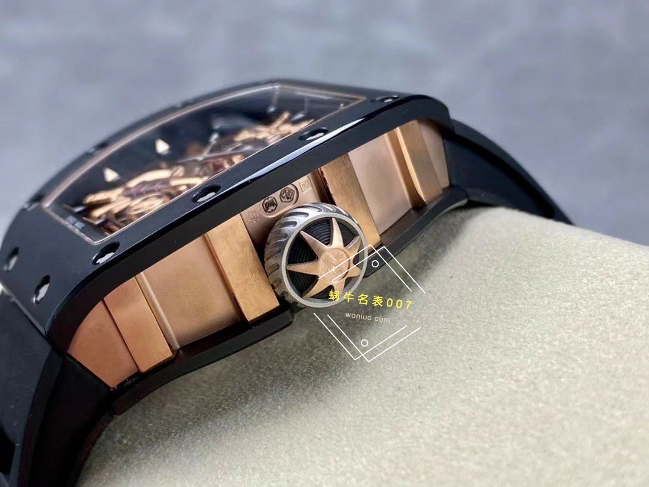 YS Factory  top 复刻高仿 RICHARD MILLE RM47黑武士一体机真 Tourbillon 手表 / YSRM47