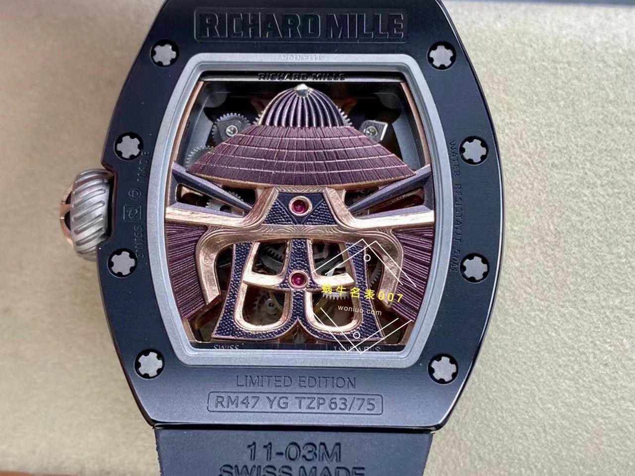 YS Factory  top 复刻高仿 RICHARD MILLE RM47黑武士一体机真 Tourbillon 手表 / YSRM47