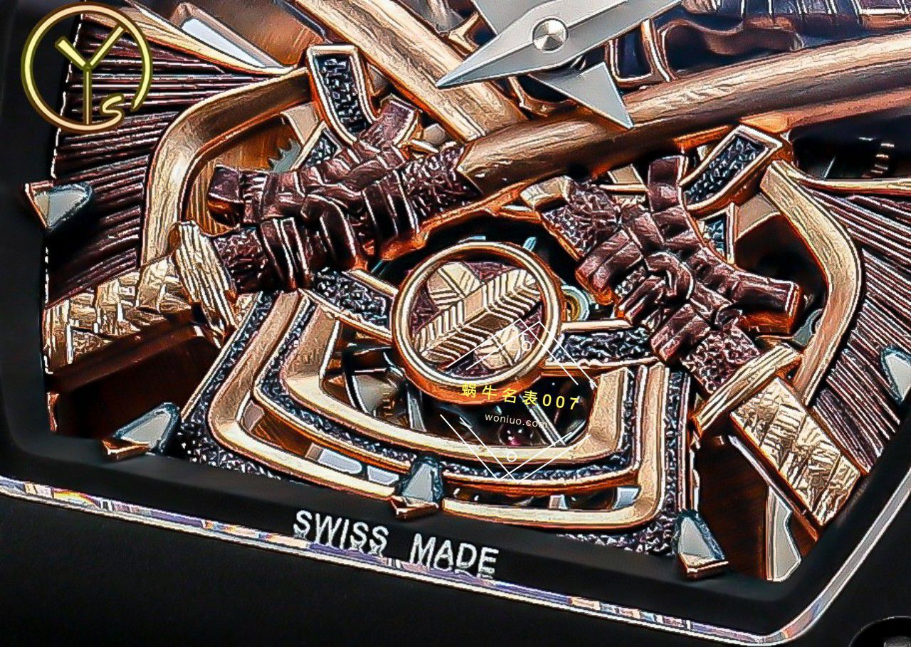 YS Factory  top 复刻高仿 RICHARD MILLE RM47黑武士一体机真 Tourbillon 手表 / YSRM47