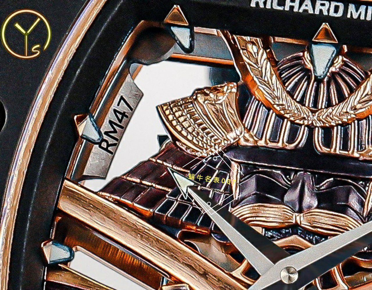 YS Factory  top 复刻高仿 RICHARD MILLE RM47黑武士一体机真 Tourbillon 手表 / YSRM47