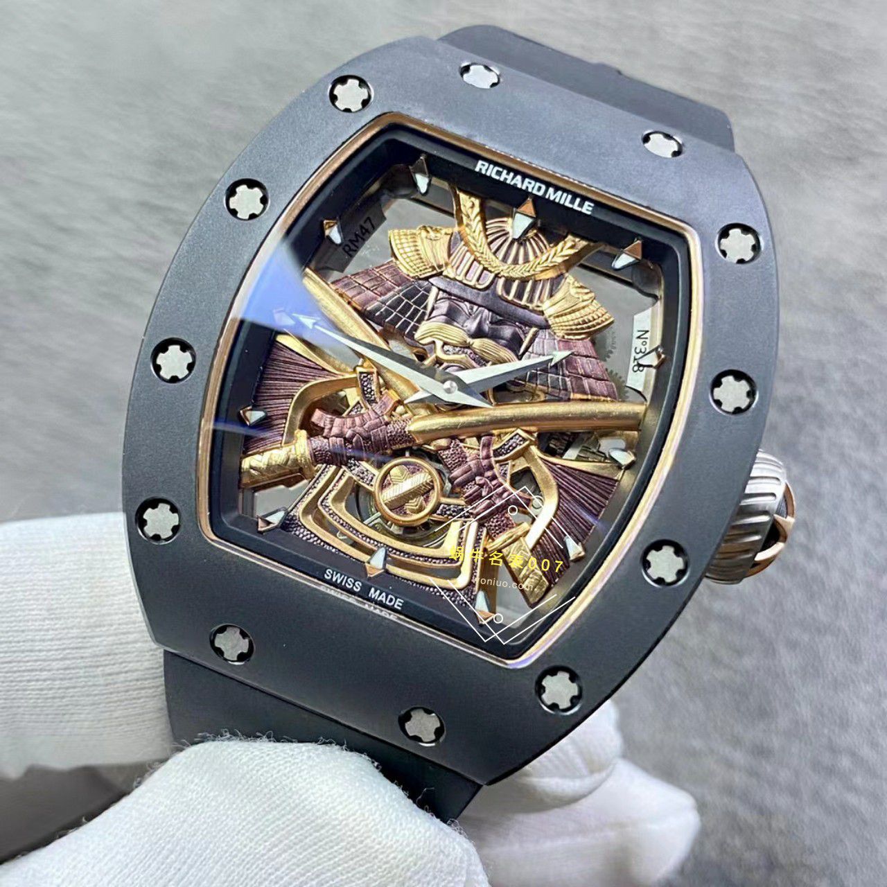 YS Factory  top 复刻高仿 RICHARD MILLE RM47黑武士一体机真 Tourbillon 手表 / YSRM47