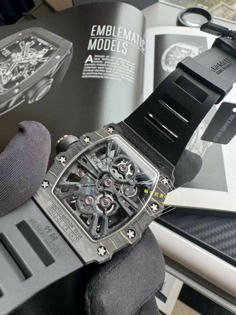 VVS新品 RICHARD MILLE 米尔超A1比1高仿手表RM12-01 NTPT Tourbillon  wrist watch  / VVSRM1201