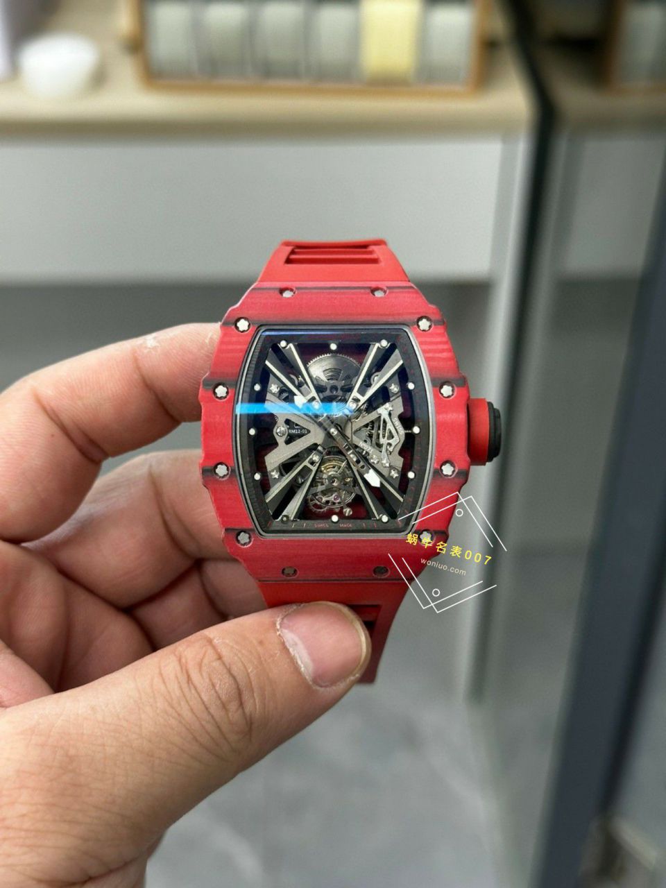 VVS新品 RICHARD MILLE 米尔超A1比1高仿手表RM12-01 NTPT Tourbillon  wrist watch  / VVSRM1201