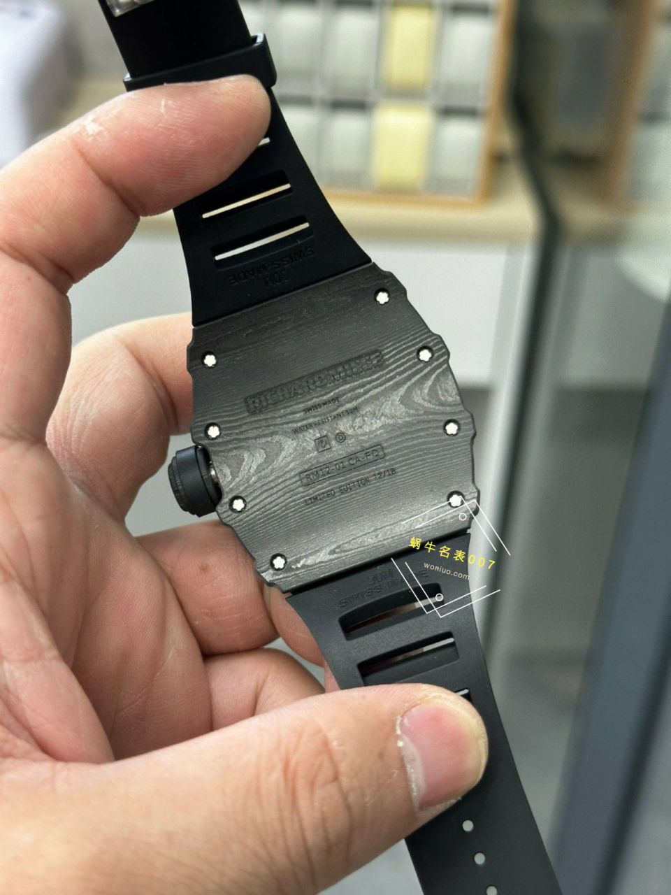 VVS新品 RICHARD MILLE 米尔超A1比1高仿手表RM12-01 NTPT Tourbillon  wrist watch  / VVSRM1201
