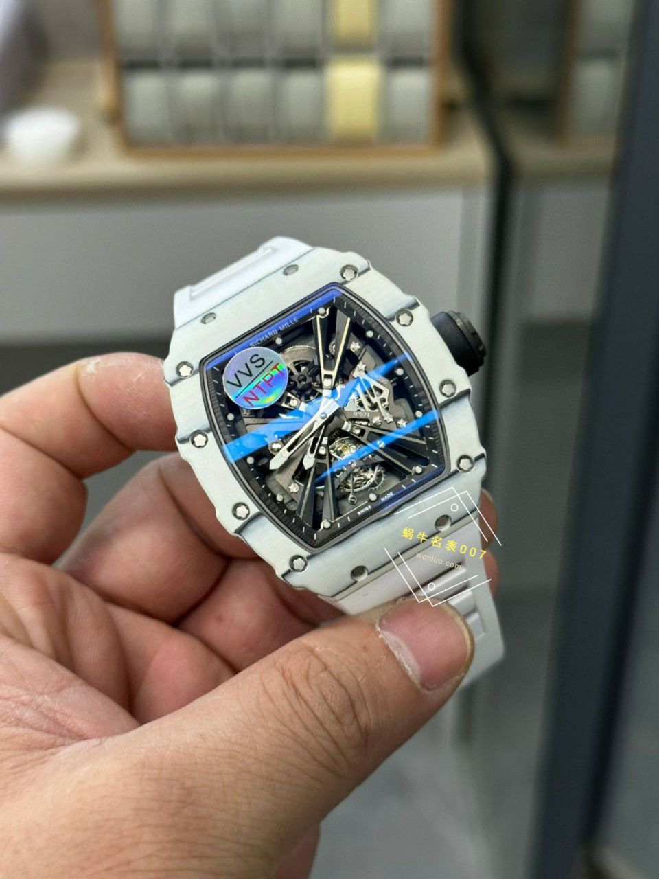VVS新品 RICHARD MILLE 米尔超A1比1高仿手表RM12-01 NTPT Tourbillon  wrist watch  / VVSRM1201