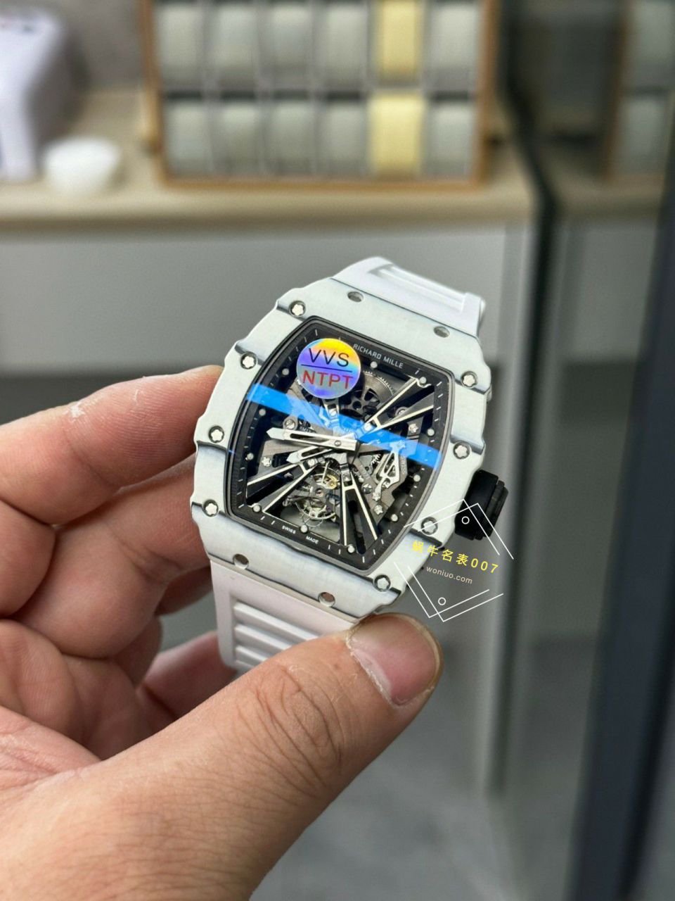 VVS新品 RICHARD MILLE 米尔超A1比1高仿手表RM12-01 NTPT Tourbillon  wrist watch  / VVSRM1201