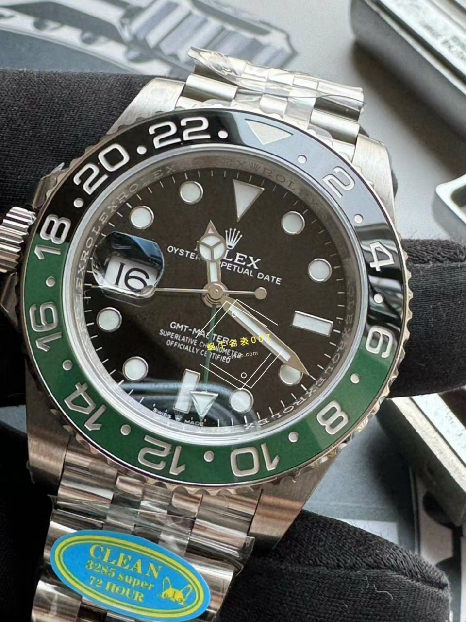 clean左撇子雪碧圈 Rolex  GMT MASTER II一比一复刻高仿手表m126720vtnr-0002  / R825