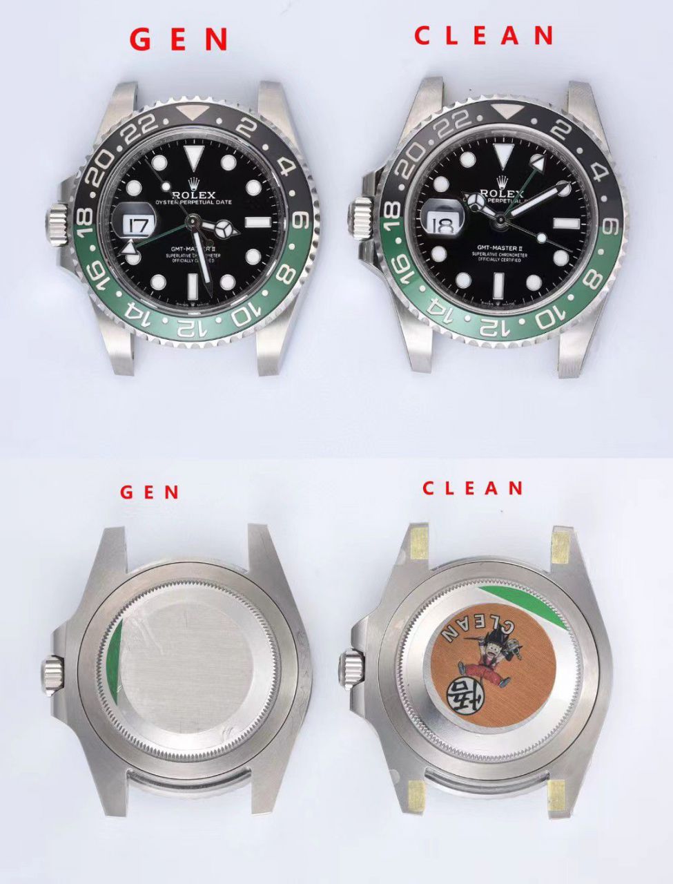 clean左撇子雪碧圈 Rolex  GMT MASTER II一比一复刻高仿手表m126720vtnr-0002  / R825