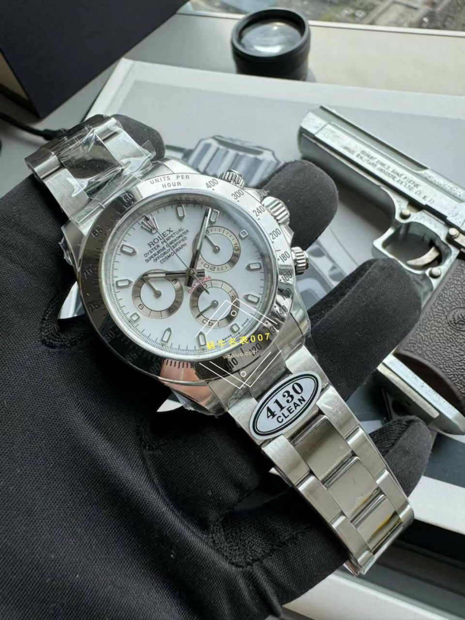 clean Factory  Rolex  Ditongna 一比一复刻高仿1手表16520-78590 白钢迪 / R827