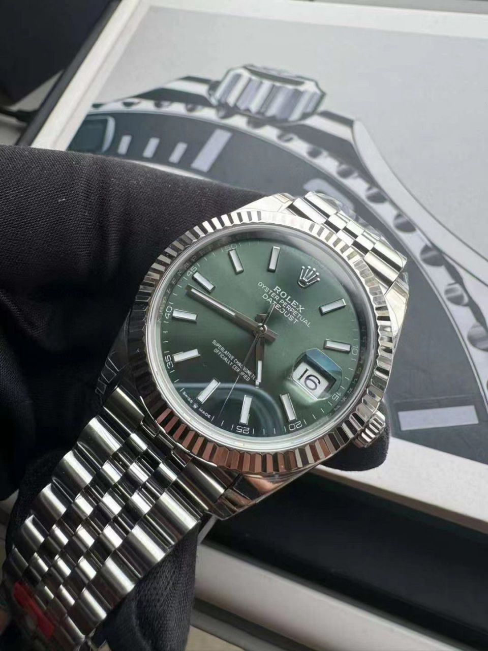 【 Video analysis 】VS top 复刻手表 Rolex   Datejust 41MM高仿m126334-0028 wrist watch (薄荷绿) / R828