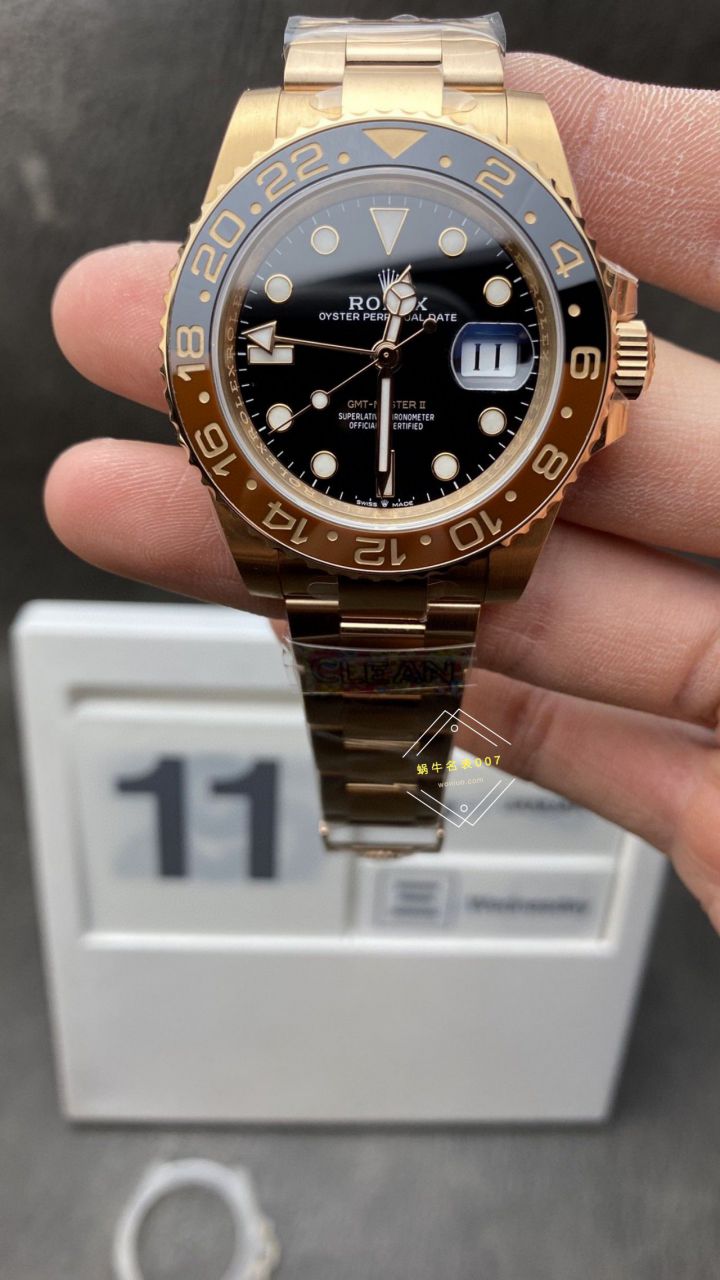 Clean Factory  Rolex  GMT MASTER 高仿沙士圈大闸蟹m126711chnr-0002，m126715chnr-0001 wrist watch  / R831