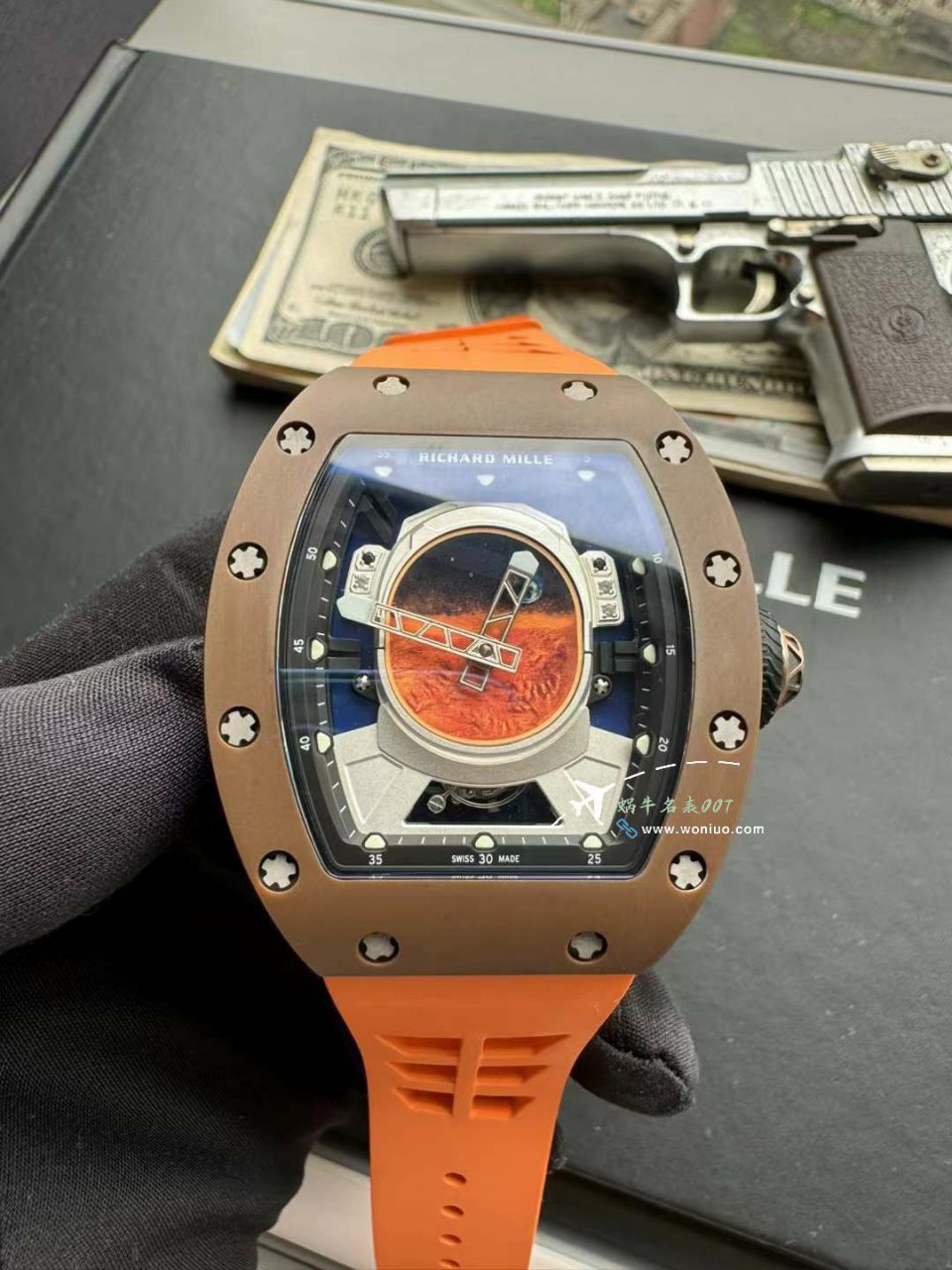 YS Factory  top 复刻高仿手表RICHARD MILLE理查米尔（Richard Mille）男士系列RM52-05 PHARRELL WILLIAMS  Tourbillon  wrist watch  / RM52-05