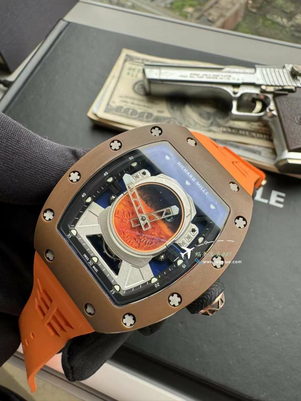 YS Factory  top 复刻高仿手表RICHARD MILLE理查米尔（Richard Mille）男士系列RM52-05 PHARRELL WILLIAMS  Tourbillon  wrist watch  / RM52-05