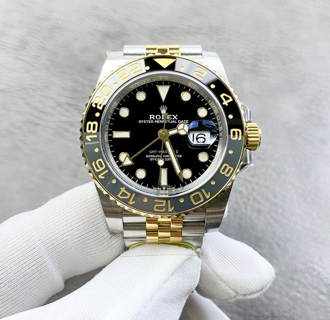 clean Rolex 一比一复刻高仿手表 GMT MASTER 皮蛋圈m126713grnr-0001 wrist watch  / R838