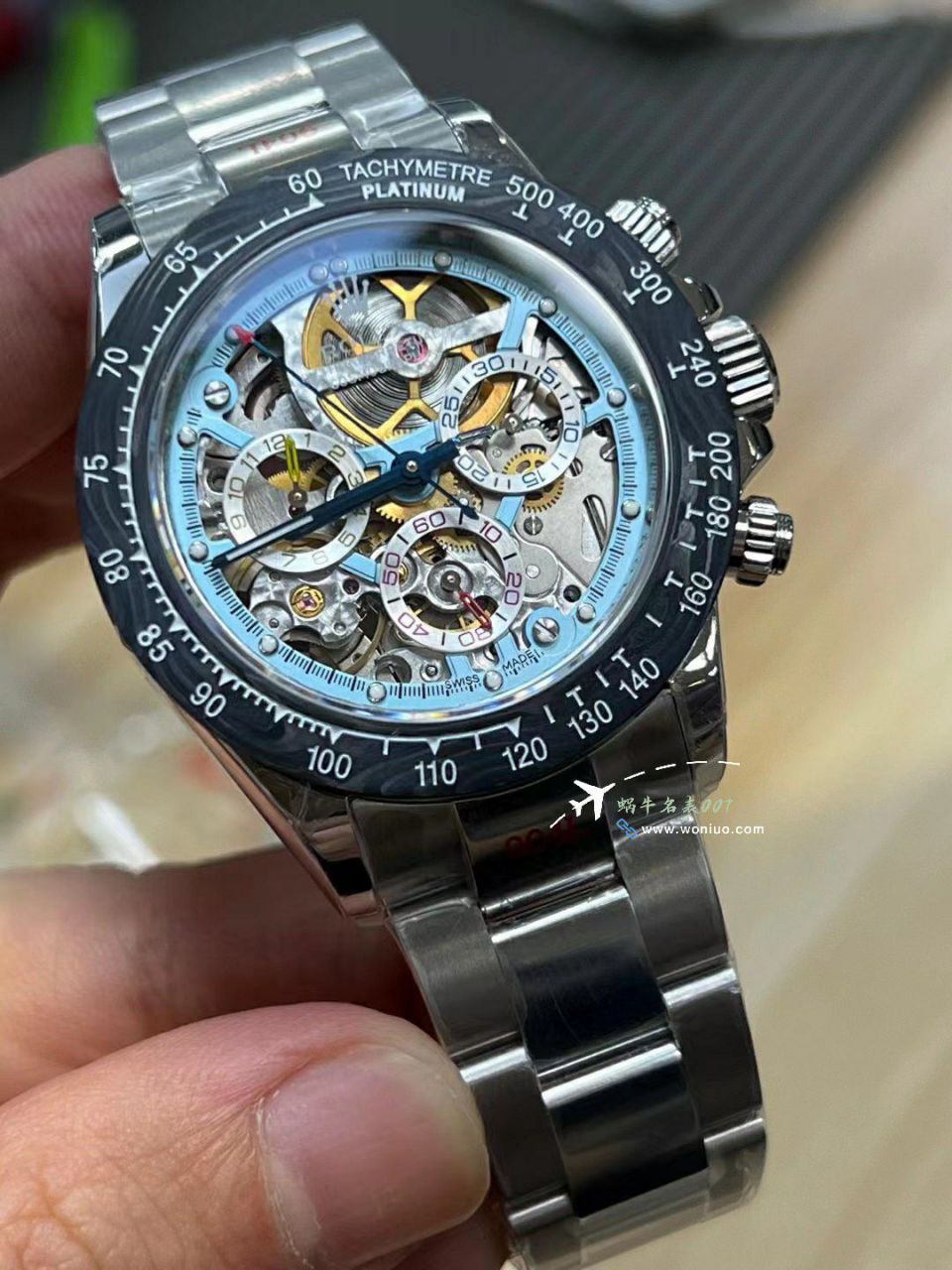 N Factory 出品 Rolex 超级限定版镂空 Ditongna 独家4130计时镂空 Movement  wrist watch  / R776