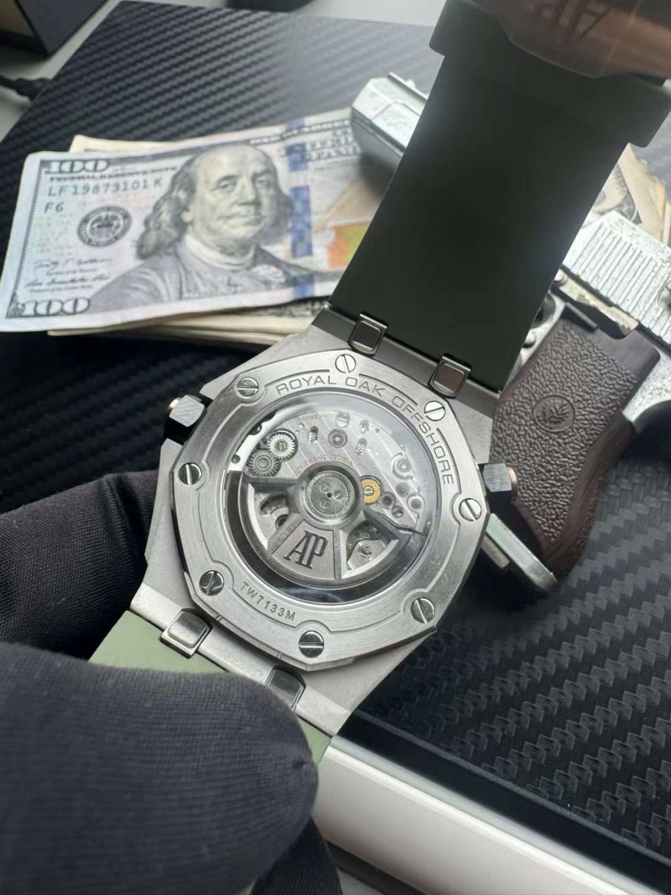  Video analysis APS Factory Audemars Piguet  Royal Oak Offshore 复刻高仿15720ST.OO.A052CA.01 wrist watch (牛油果)，15720ST.OO.A009CA.01，15720ST.OO.A027CA.01，15720CN.OO.A002CA.01 / AP271