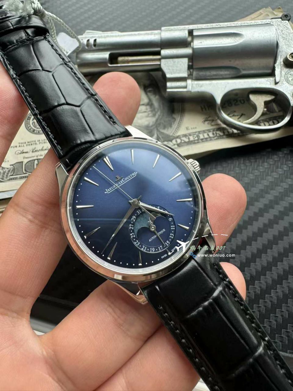  Video analysis APS Factory  Jaeger-LeCoultre 月相 top 复刻高仿超薄月相1368480，1362511，1368471，1368430手表 / JJ196