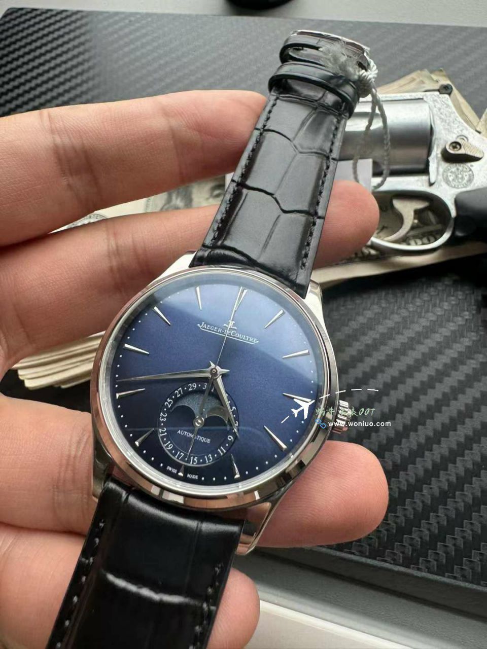  Video analysis APS Factory  Jaeger-LeCoultre 月相 top 复刻高仿超薄月相1368480，1362511，1368471，1368430手表 / JJ196