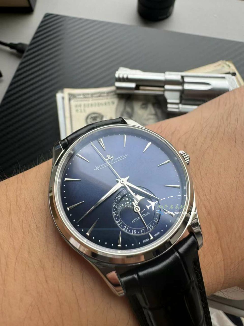  Video analysis APS Factory  Jaeger-LeCoultre 月相 top 复刻高仿超薄月相1368480，1362511，1368471，1368430手表 / JJ196