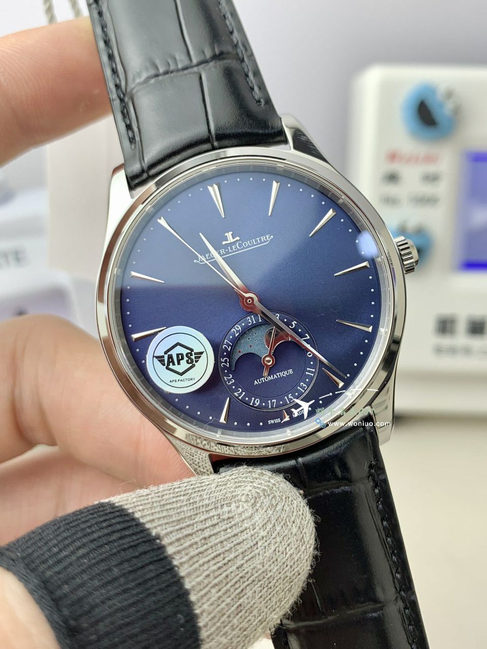  Video analysis APS Factory  Jaeger-LeCoultre 月相 top 复刻高仿超薄月相1368480，1362511，1368471，1368430手表 / JJ196